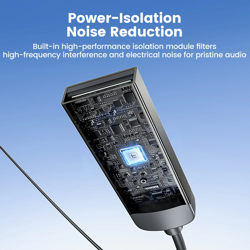 투키 블루투스 6.0 차량용 USB-3.5mm 잭 어댑터 노이즈 캔슬링 차량용 블루투스 어댑터 오디오 리시버 트랜스미터