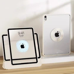 Sleek Magnetic Protective Case with Acrylic Shell for iPad 10th - 11th A16 (Cream colour)