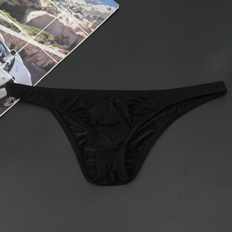 Thong Knickers Knicker Briefs Underwear Underpants Breathable Seamless Underwear for Men Ultra thin and Low rise