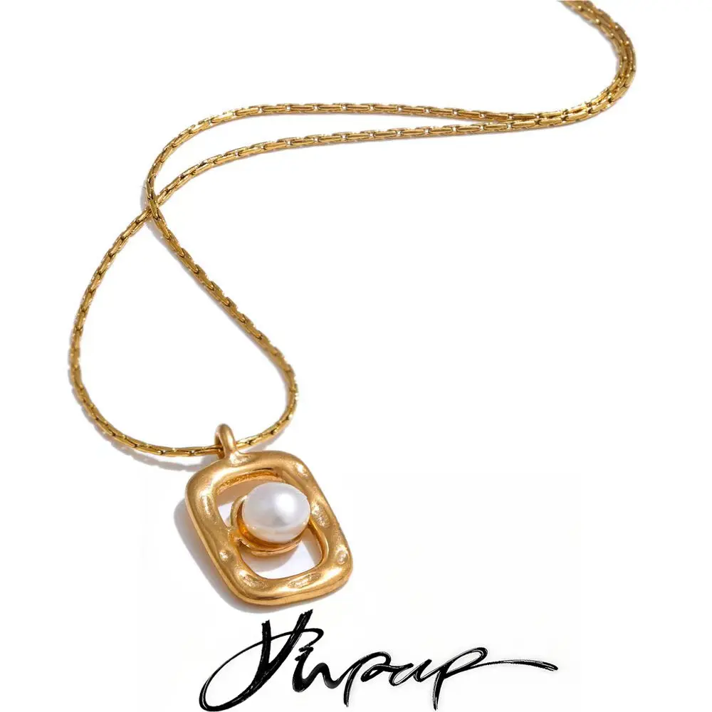 Yhpup Stainless Steel Pendant Necklace