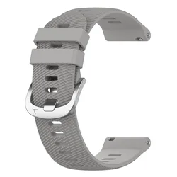 Versatile Replacement Strap for Garmin Smartwatches - Adjustable Band in 20/22mm Sizes (Grey)