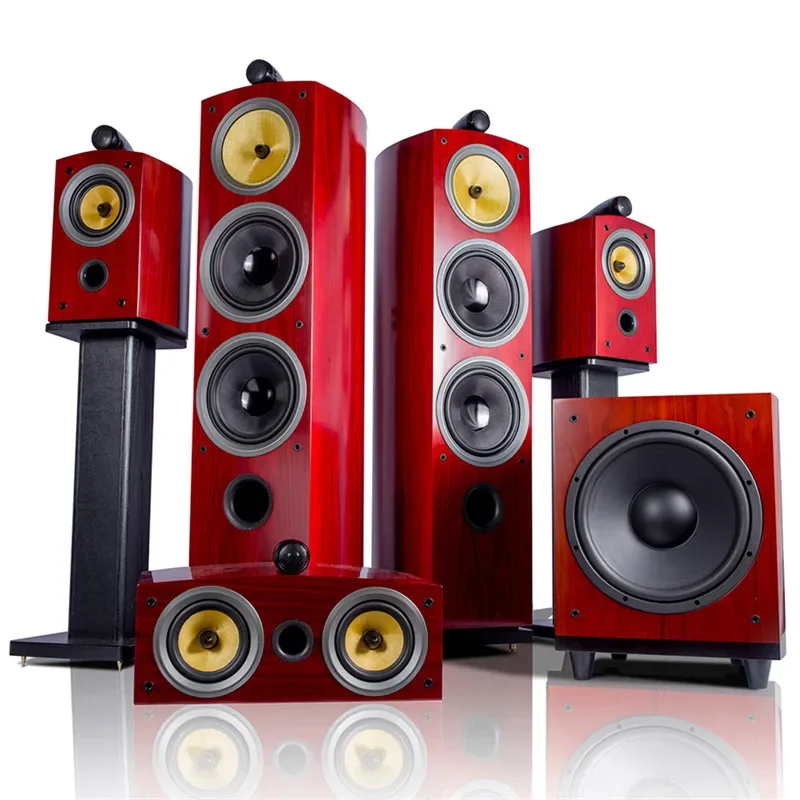 ONL-51A Nautilus Double 8 Inch HIFI 5.1/7.1 Set Wooden Home Theater Speaker Set Sound 12 Inch Subwoofer
