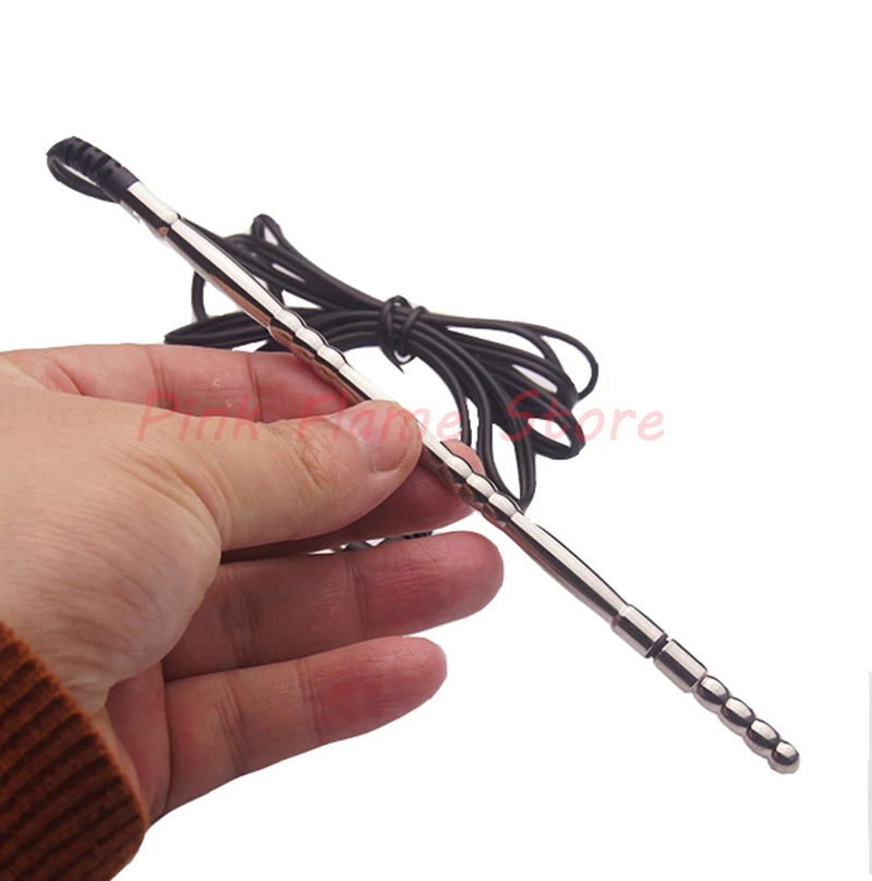 Electrical Shock Metal Penis Plug Stimulation Urethral Sounding SM Sex Toys Penis Ring Glans Trainer For Man Urethra Masturbator
