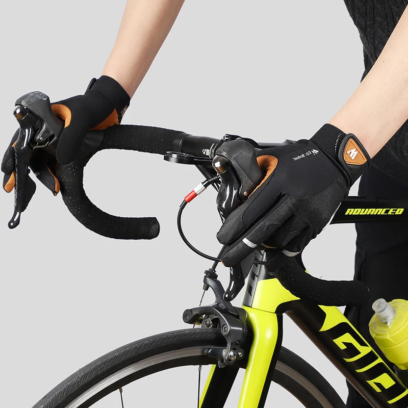 WEST BIKING Cycling Gloves Breathable Full Finger Mitts MTB Bicycle Sports Gloves Men Women Spring Autumn Gym Protective Gloves
