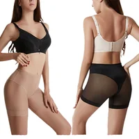 Shorts de sécurité taille haute pour femmes, effet ventre plat, en maille transparente, amincissants, doux comme du beurre, S-3XL 3