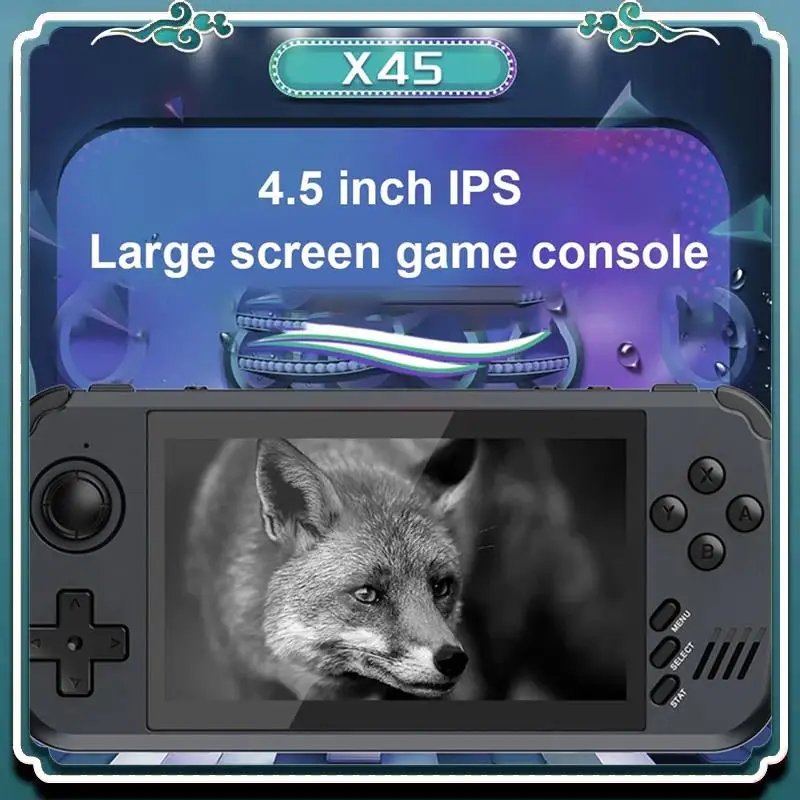 X39 Pro Handheld Game Player 4.3 Inch Ips Screen Portable Video Game Console Build In 5000 Games Support 2 Players(32G) Durable