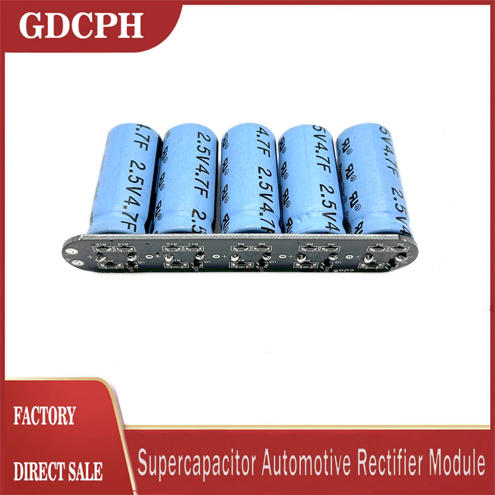 

Модуль суперконденсатора Powerstor 12,5в 0,94f 2,5 В 4,7f * 5, автомобильный выпрямитель, резервный источник питания с платой стабилизации