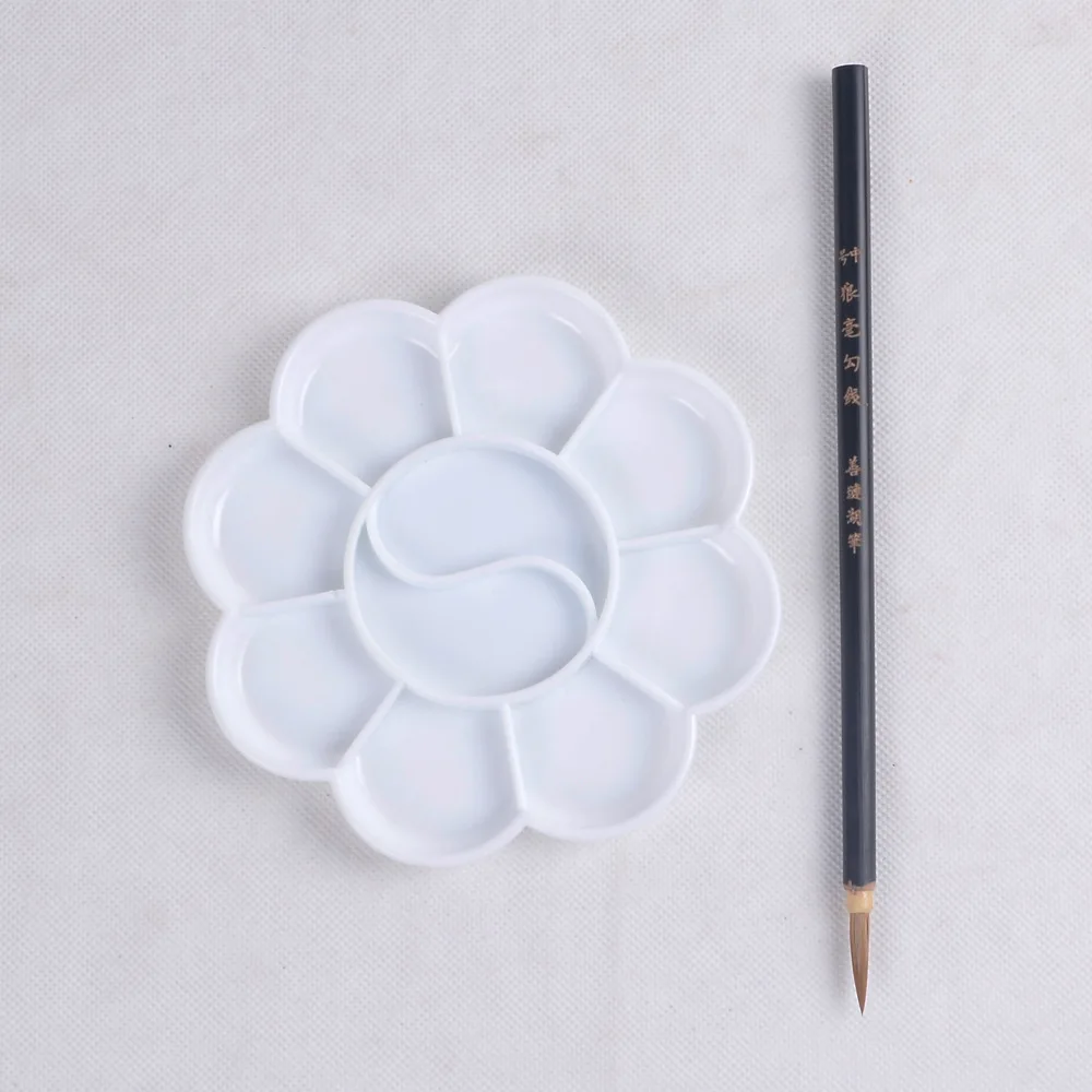 4 Size Palette Art Alternatives Paint Tray Artist Watercolor Plastic Palette Supply White Watercolor Pigment Tray paint tray color palette watercolor palette