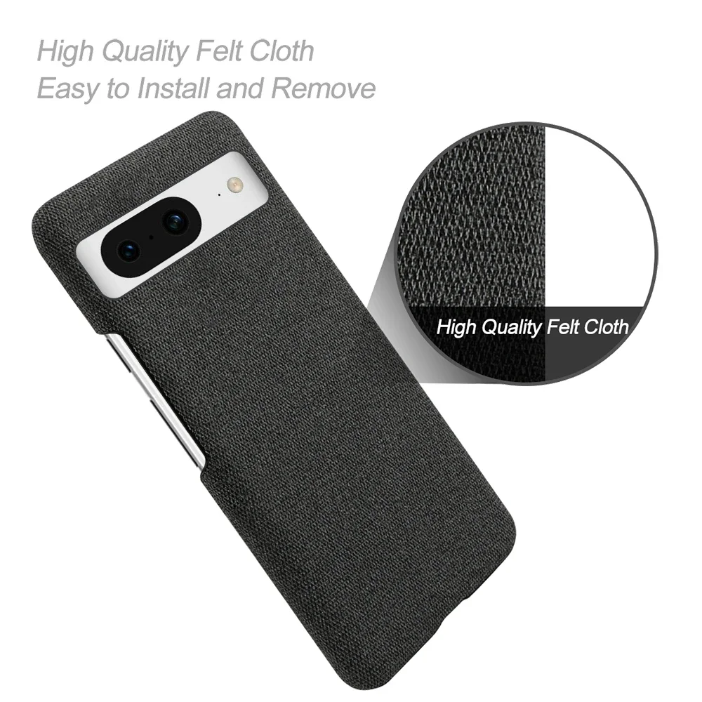 Luxury Fabric Antiskid Smartphone Case - Elegant Cloth Cover