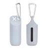 Portable Dog Poop Bag Case Toilet Bag Garbage Bin Sofe Silicone Pet Garbage Bag Dispenser Dog Poop Bag Storage Device With Hook 6