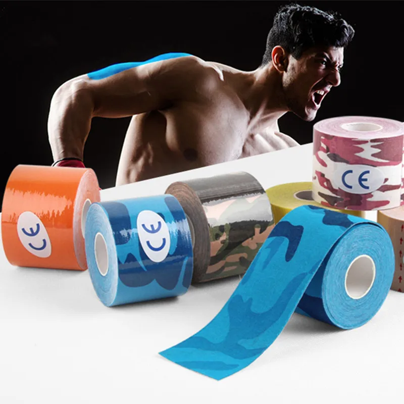 Sports Tape 5cm X 5m Kinesiology Tape Roll Cotton Elastic Adhesive Muscle Bandage Strain Injury Support Neuromuscular