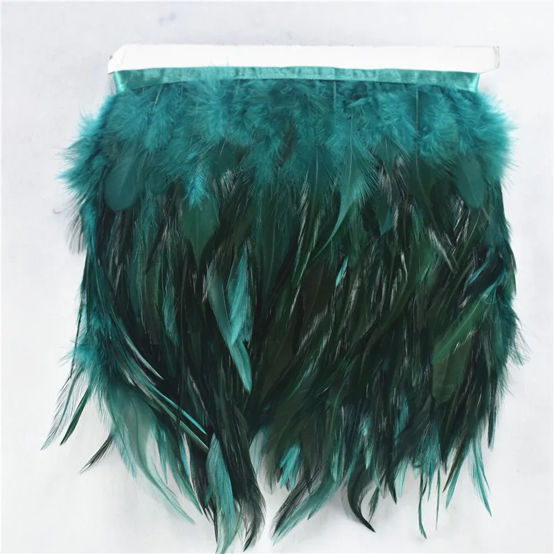 1Meters Saddle Pheasant Feathers on Tape Trim Fringe for Clothes Ribbon Sewing Trimmings Wedding Accessories Decoration pheasant feathers