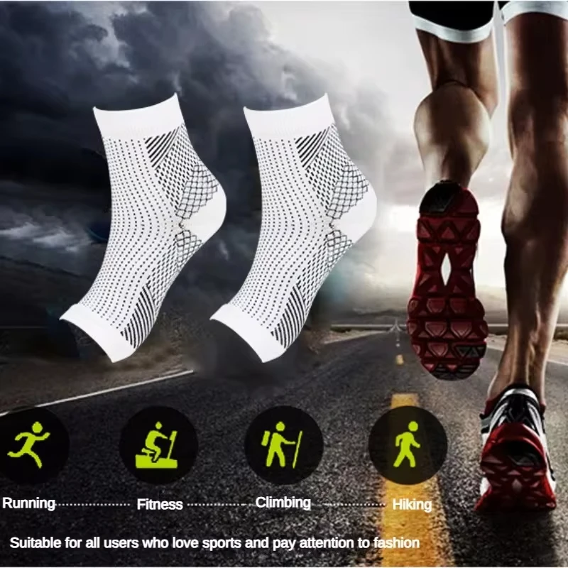 1 Pair Soothe Compression Socks for Relief Pain Neuropathy Socks for Men Women Ankle Support Breathable Elastic Sports Stockings ankle socks ankle support compression socks neuropathy socks
