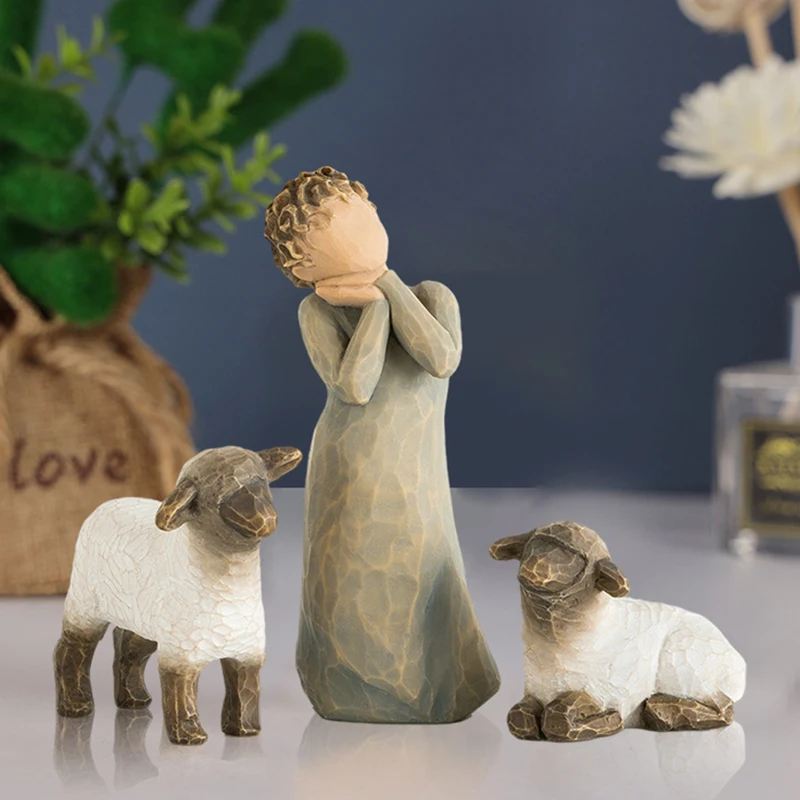 Resin Nativity Figure Set 4