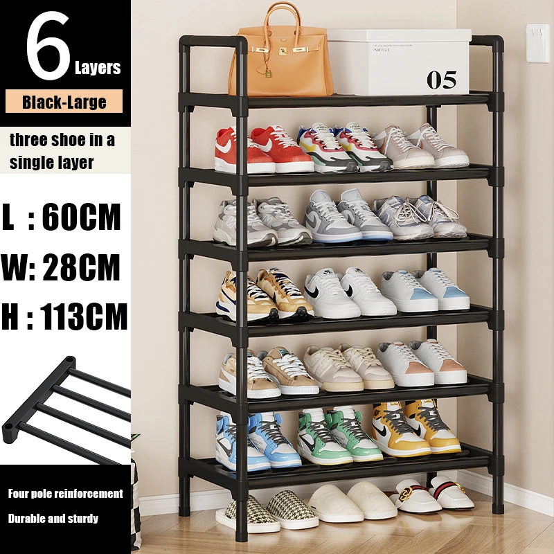 Simple Shoe Rack DIY Easy Assemble Dustproof Boots Organizer Stand Holder Space-Saving Shoes Storage Shelf Entryway Shoe Cabinet images - 6