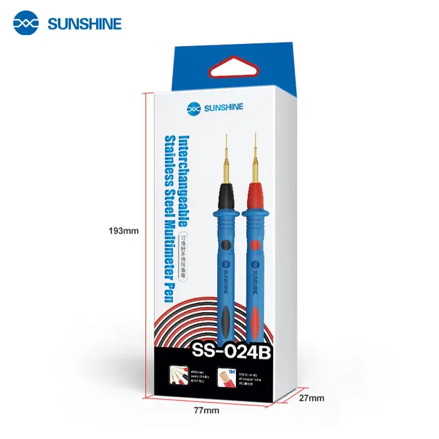 كابل أفوميتر سن إبرة دقيق SUNSHINE SS-024B – رؤوس قابلة للتغيير (20A/1000V) 6