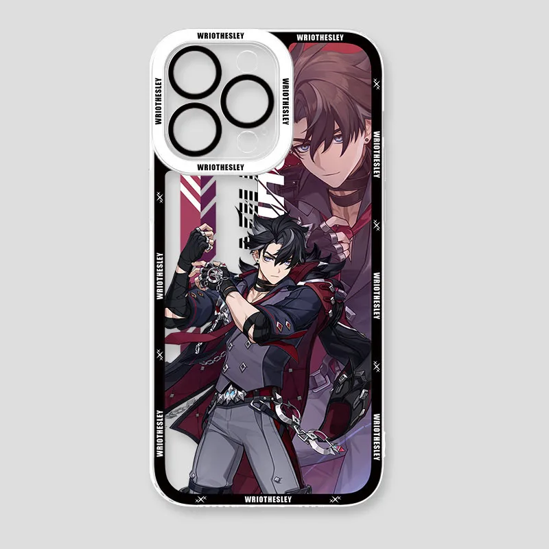 Stylish Genshin Impact Soft Silicone Clear Back Phone Case