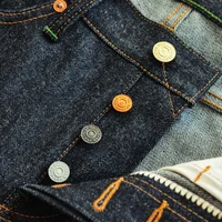 SAUCE ORIGIN 915-CL Taper Fit Mens Jeans Mens Jeans Brand  Vintage Mens Clothing Selvedge Jeans Raw Denim Jeans American Cotton 2