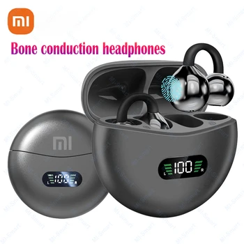 Xiaomi M79 Bone Conduction Earphones Bluetooth 5.4 Earbuds Clip on Ear Comfortable Waterproof Sport Digital Display Headsets 1