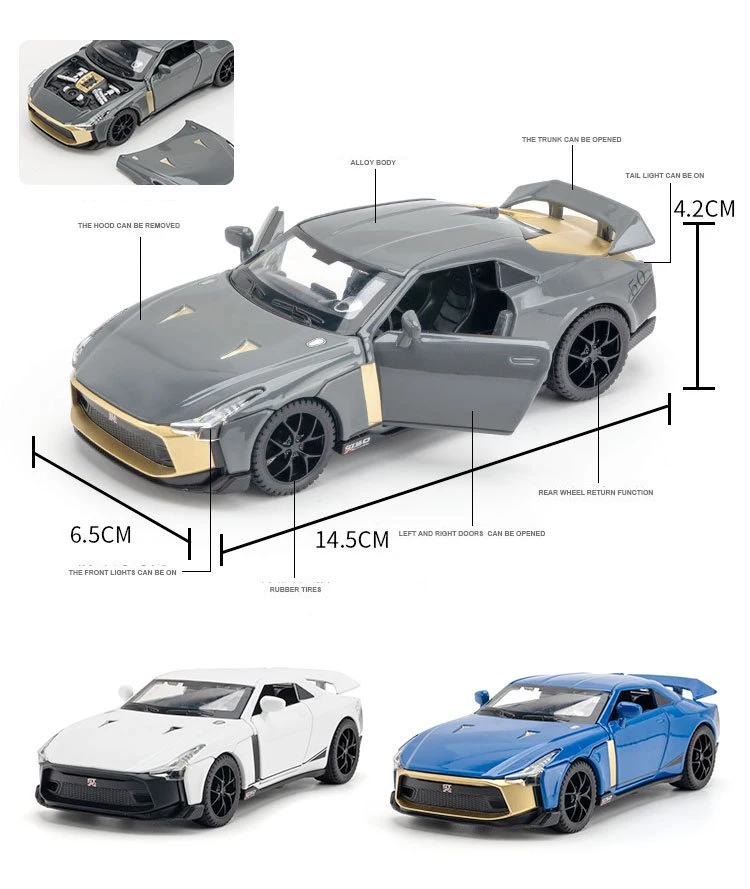Nissan 50 Ares Supercar 1:32 Ölçekli Model Araba