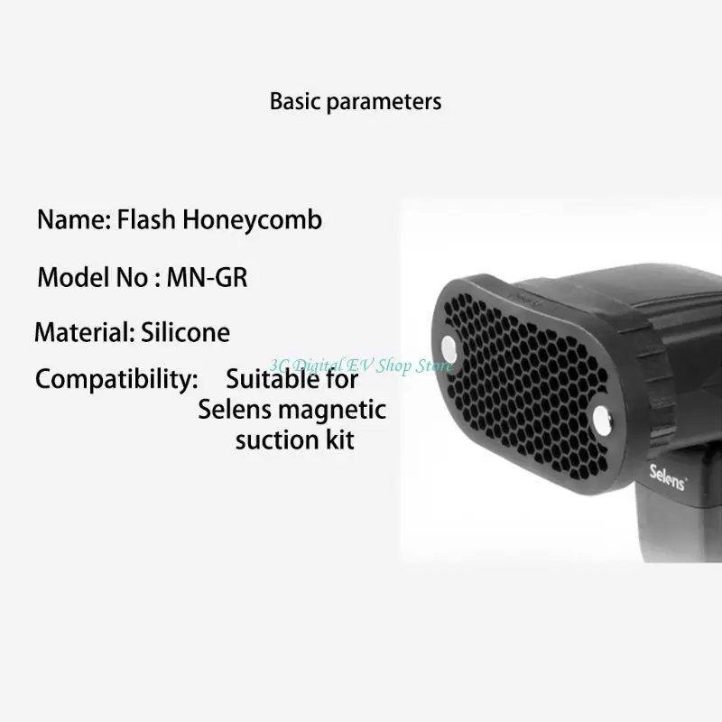 E74D Selens Photography Honeycomb für Parabolic Beauty Dish Flash Softbox – Detail 8
