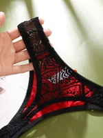 String Sexy pour femmes, culotte transparente, taille mi-basse, sous-vêtements pour dames, bloc de couleurs, Lingerie intime féminine 6
