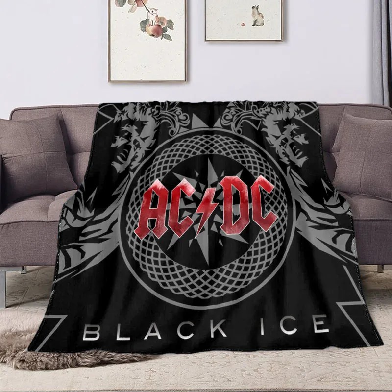 Music Elements Flannel Australian Band AC/DC Blanket Home Sofa Thin Sheet Soft Leisure Office Tourism Throwing Warm Blanket