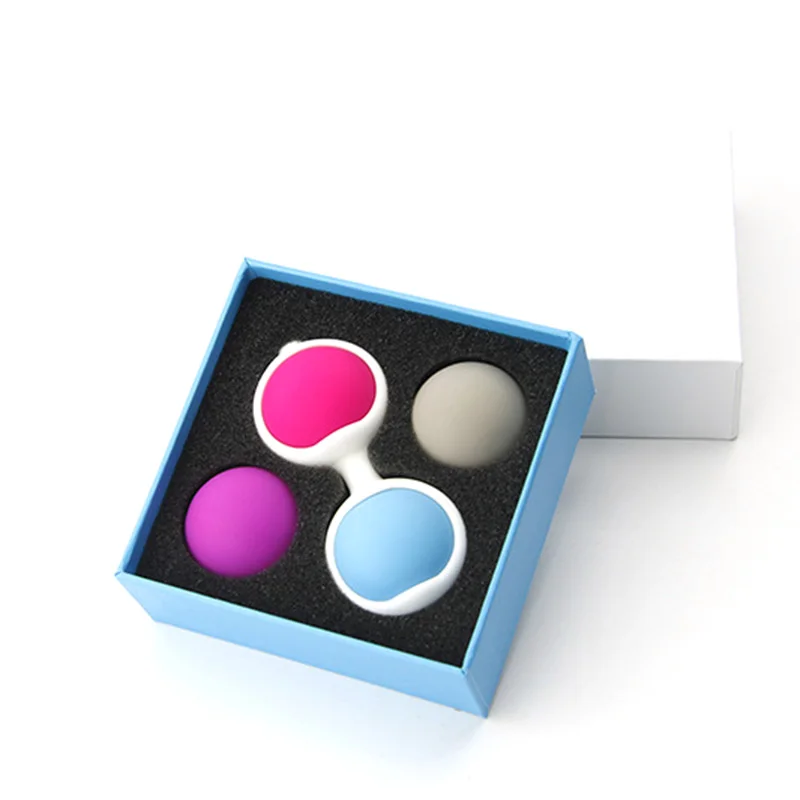 4 Balls/box Silicone Vaginal Kegel Balls Sex Toys For Woman Vagina Tightening Muscle Exercise Trainer Dumbbell Bead Geisha Balls