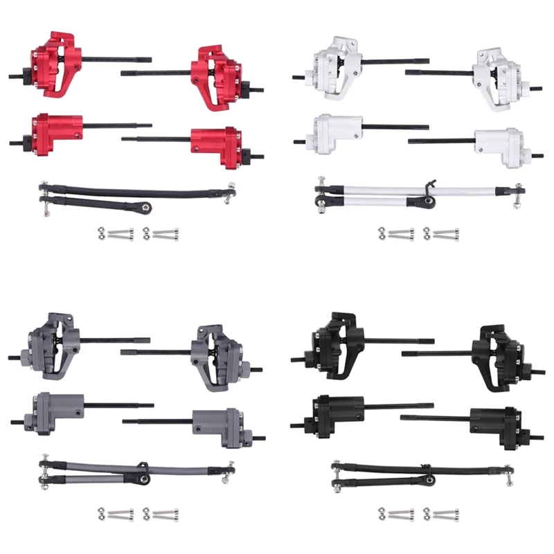

1 Set AR44 Axle Metal Front and Rear Portal Axle Set for Axial SCX10 II 90046 1/10 RC Crawler Car Upgrades Parts Accessories
