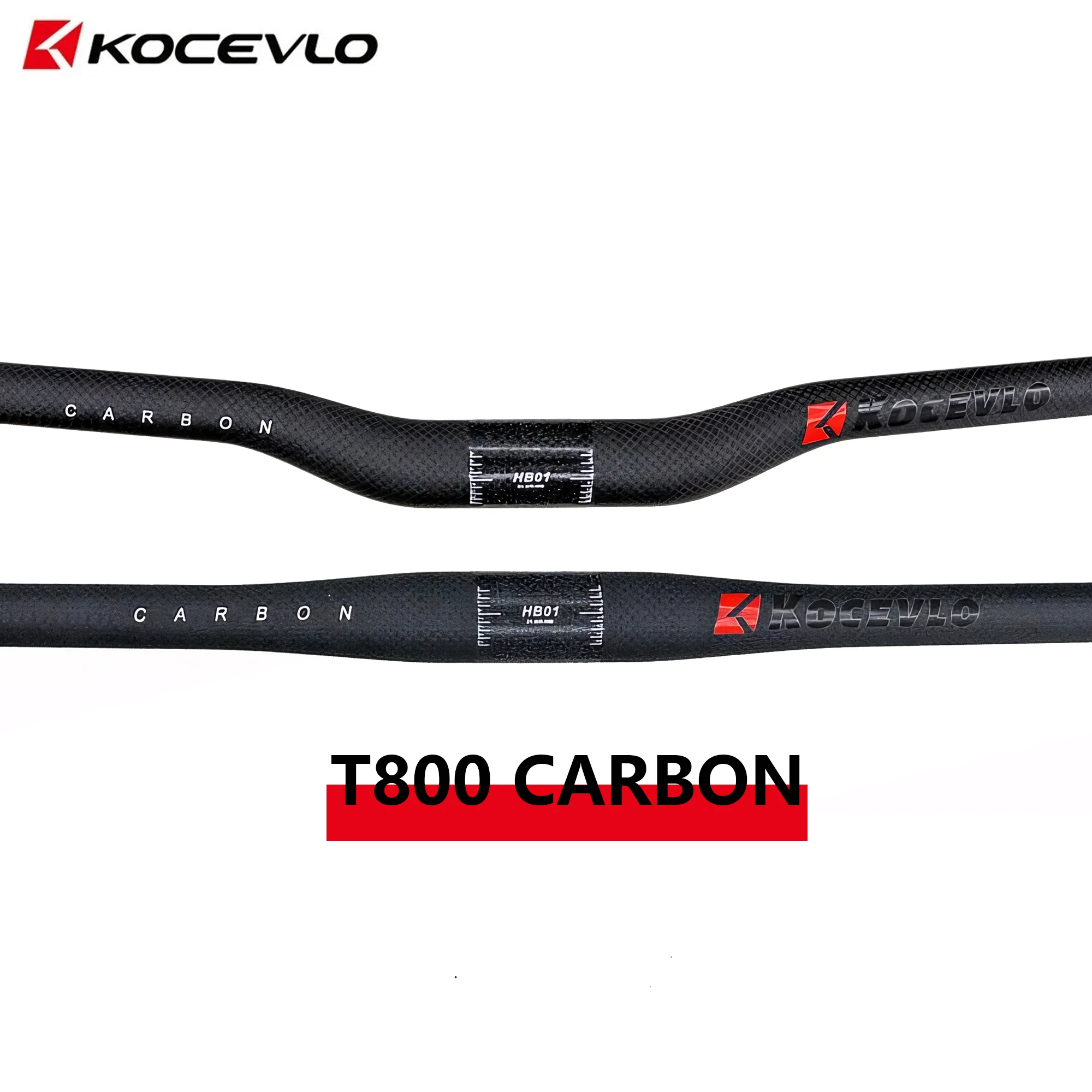 Guidon ultra léger en fibre de carbone pour vélo de gravier 330 mm (330 mm ud mat