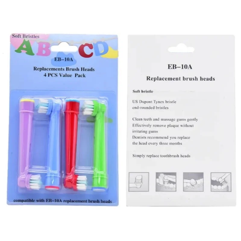 20/16/8/4 قطعة EB-10A/EB10-X رأس فرشاة أسنان للأطف...