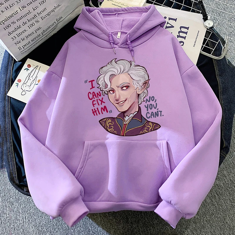 Astarion I Can Fix Him Hoodie Man Merch Long Sleeve Streetwear Men Women Sweatshirt 2023 Game Fashion Clothes Autumn Winter Tops