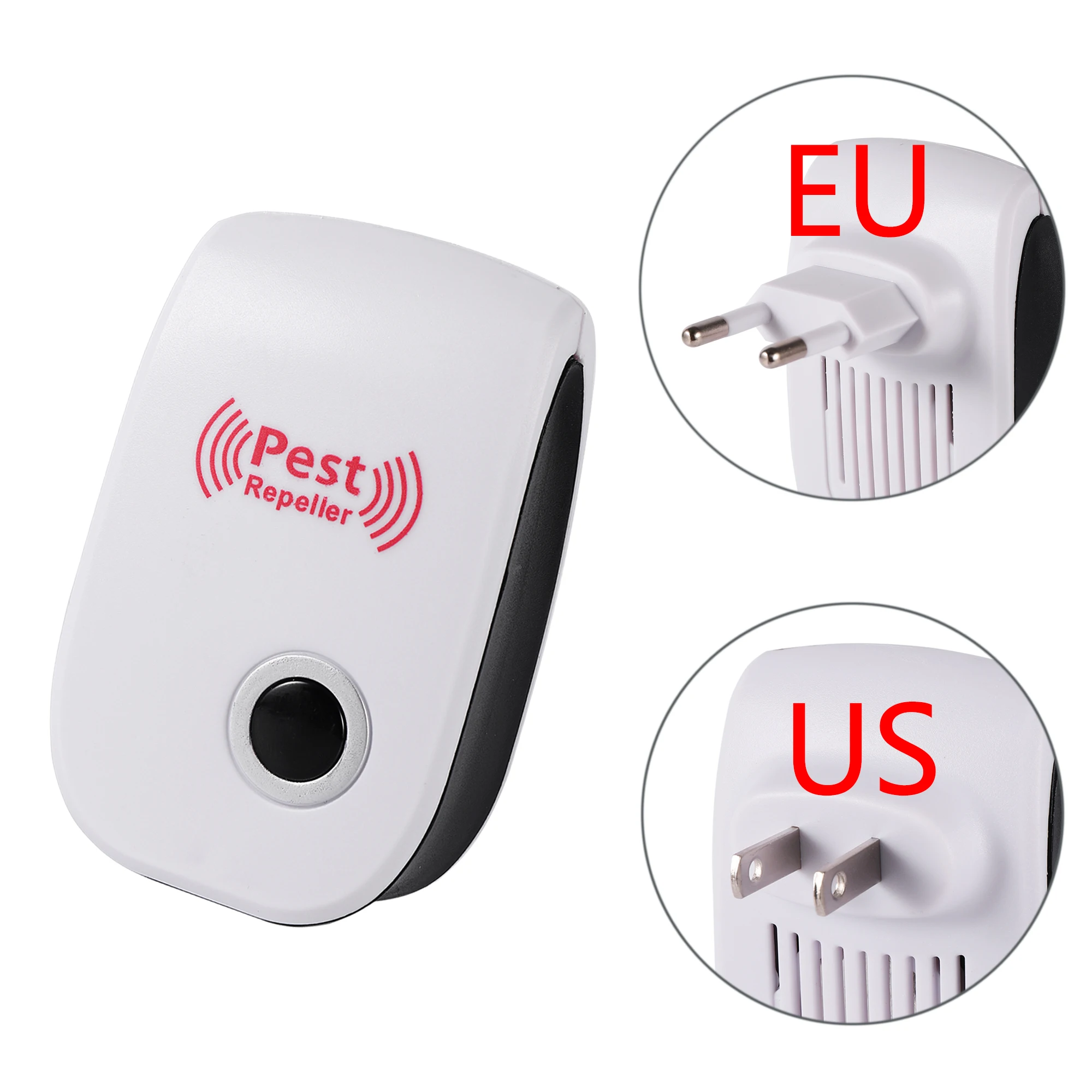 1Pc Electronic Ultrasonic Pest Repeller Rat Mouse Mice Cockroach Spiders Mosquito Anti Rejection Pest Control Device EU US Plug