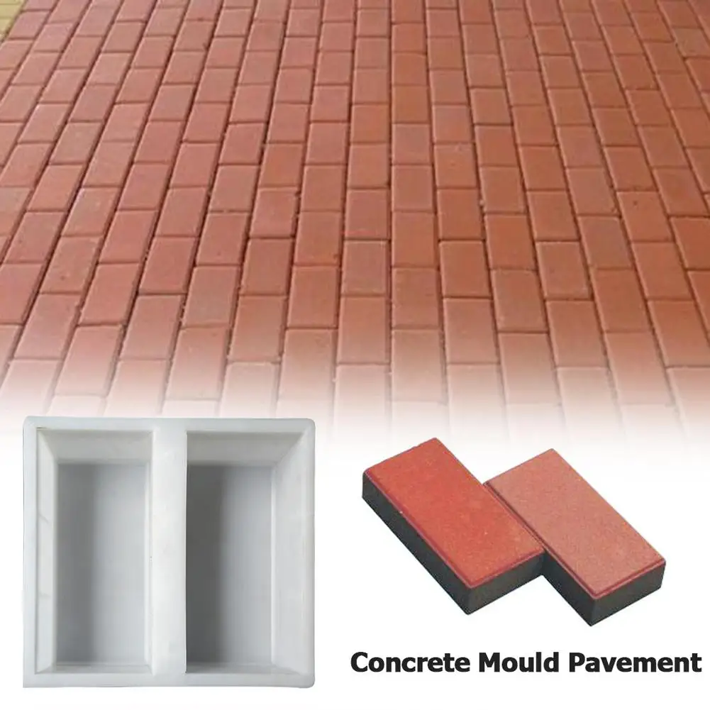 Plastic Garden Path Mold Pavement DIY Path Maker Mold Paving Cement Brick The Stone Road Paving Moulds Tool Garden Decoration