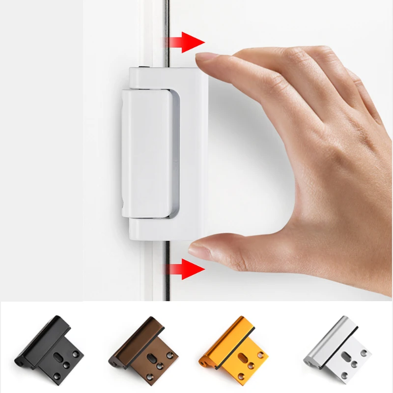 

Door Reinforcement Lock Aluminium Alloy Home Security Door Lock Home Child Proof Door Stopper Easy to Install