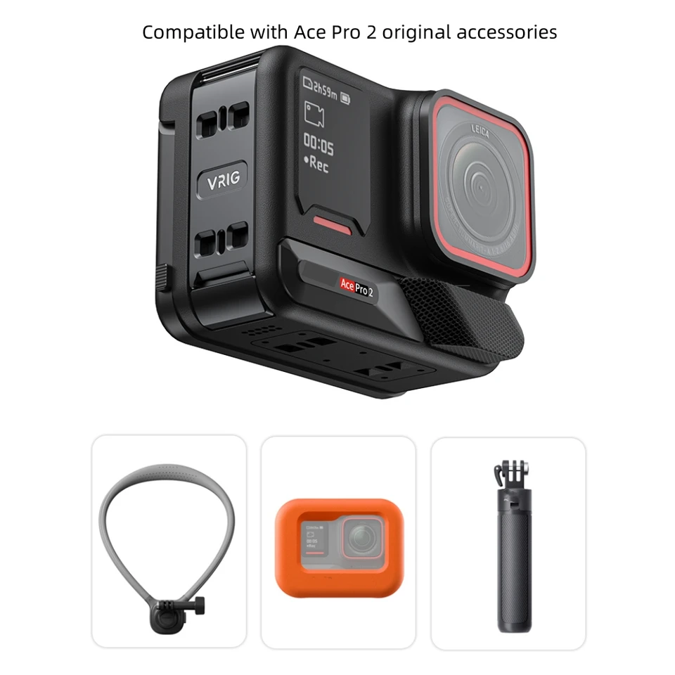 Insta360 ace Pro 2用バッテリーカバー,垂直撮影,クイック Insta360 ace Pro 2用バッテリーカバー,垂直撮影,クイック