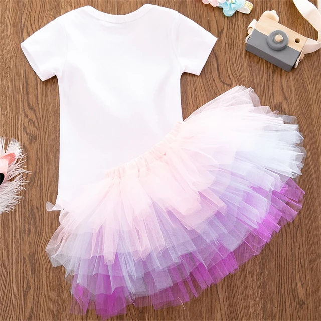 Pastel Rainbow Unicorn Dress Girl Wedding Party Dress Flower Girl Tutu Dress  Baby Kids Birthday Dress For Girls Carnival Costume - Girls Party Dresses -  AliExpress