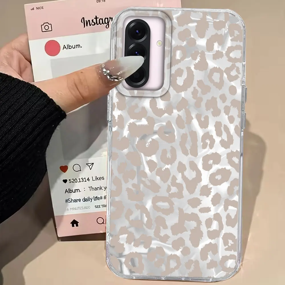 Korean Leopard Print Girls Phone Case Cover