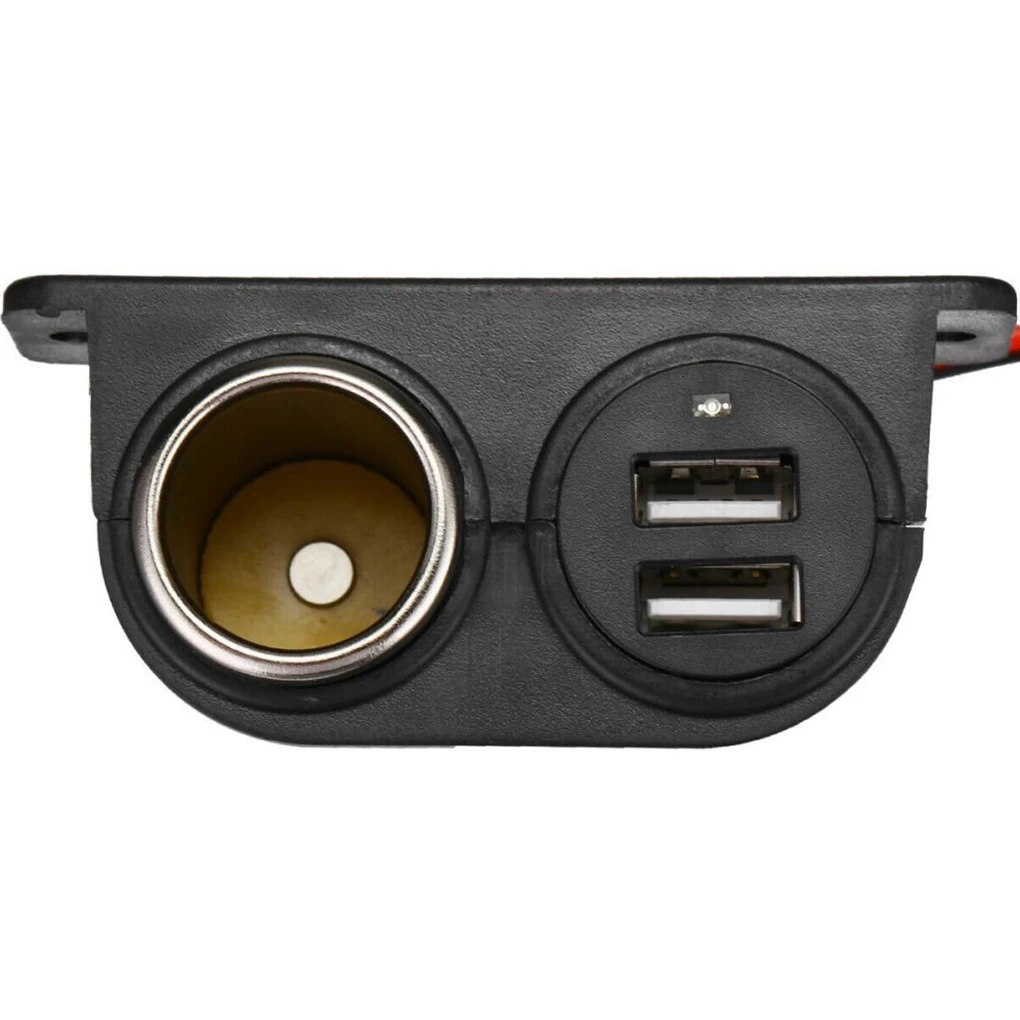 DC 5V Car Lighter Socket Vehicle Under-dash Mount Charging Adapter Splitter Tablet Dual USB Charger Power Outlet Accessories