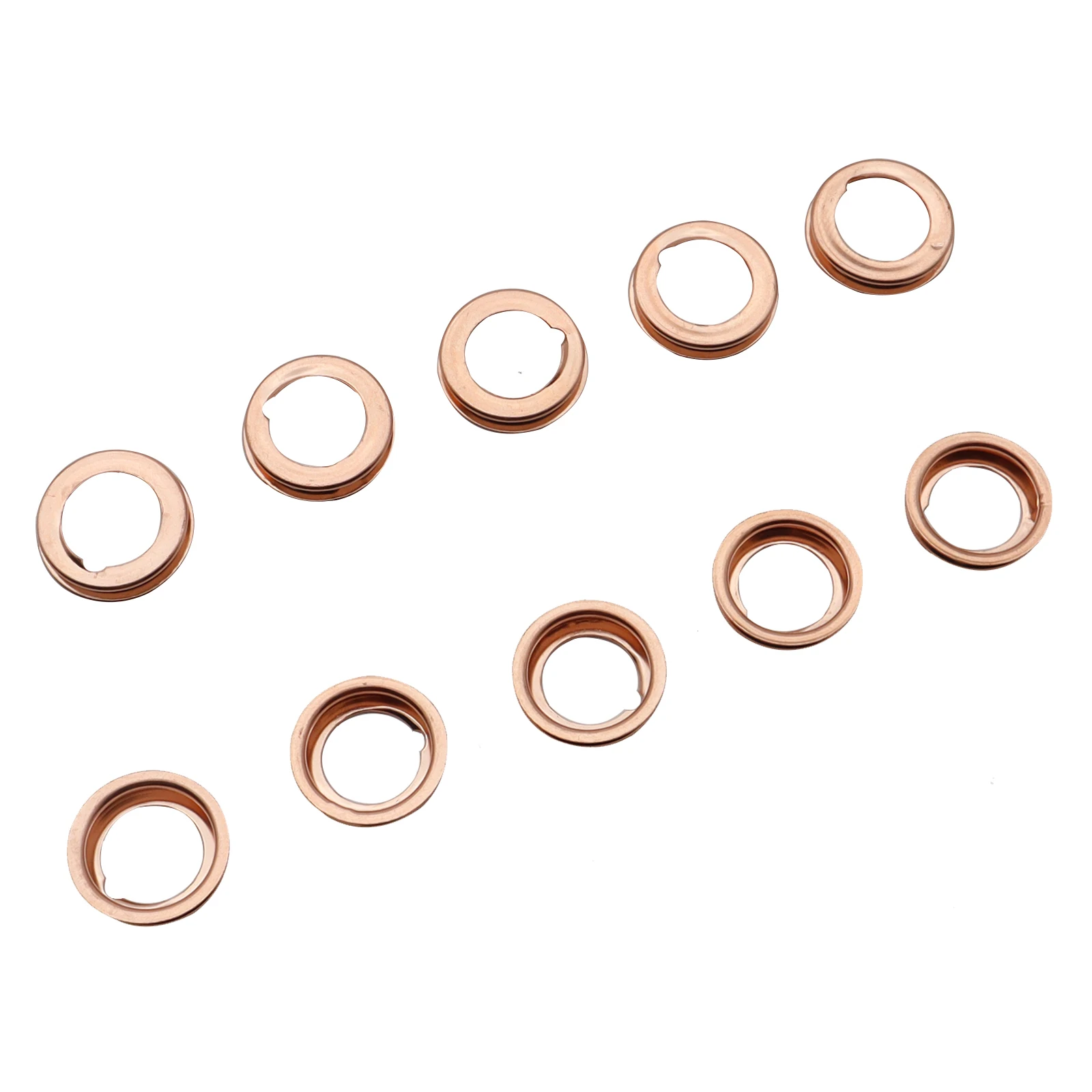 Car Engine Oil Drain Plug Gasket 1102601M02 Copper Colored Oil Drain Plugs Crush Washers Gaskets Rings for Nissan Infiniti 10pcs oil drain plug gasket oil drain plug seal washer