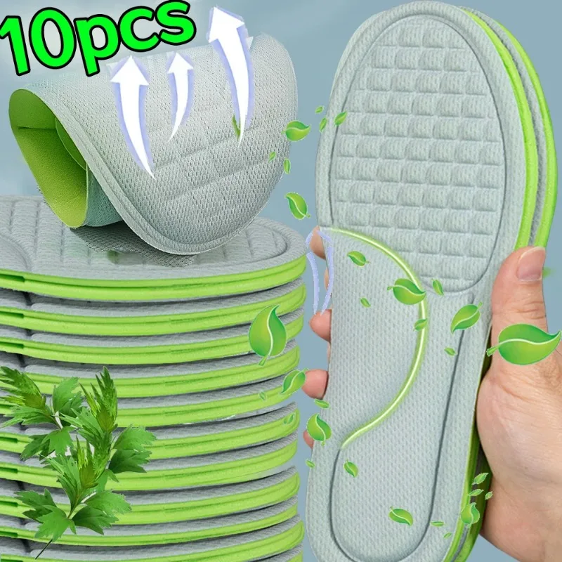 Unisex Soft Memory Foam Orthopedic Insoles Breathable Deodorizing Anti-sweat Antibacterial Shoe Accessories Sports Insole
