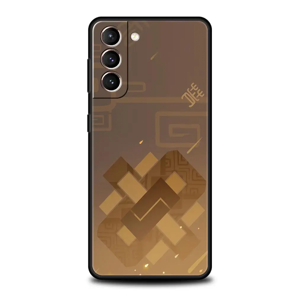 Genshin Impact Logo Black Silicone Phone Case