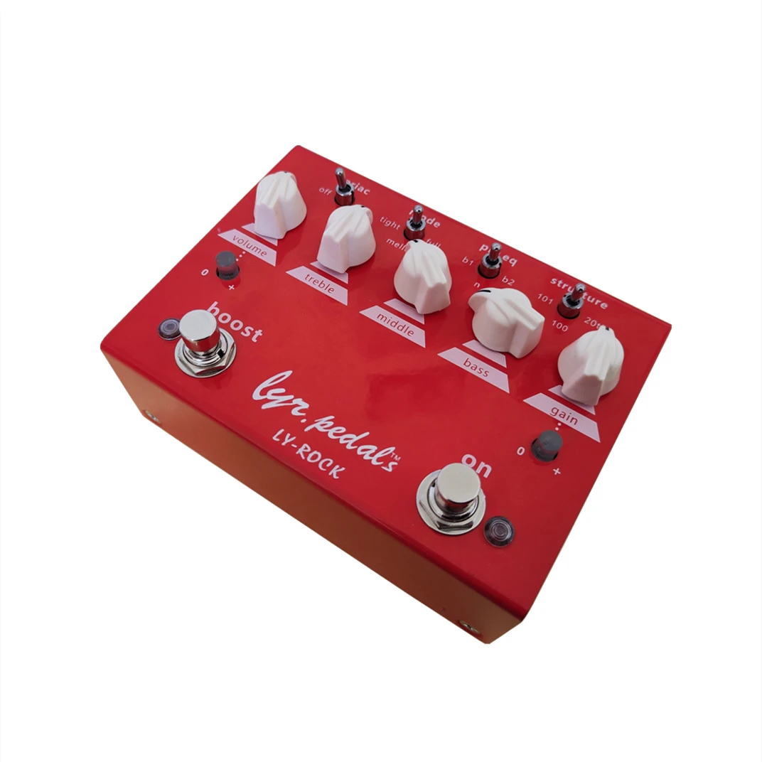 

LY-ROCK BONGEER Red Distortion Single Block Effector Original Clone Pedal