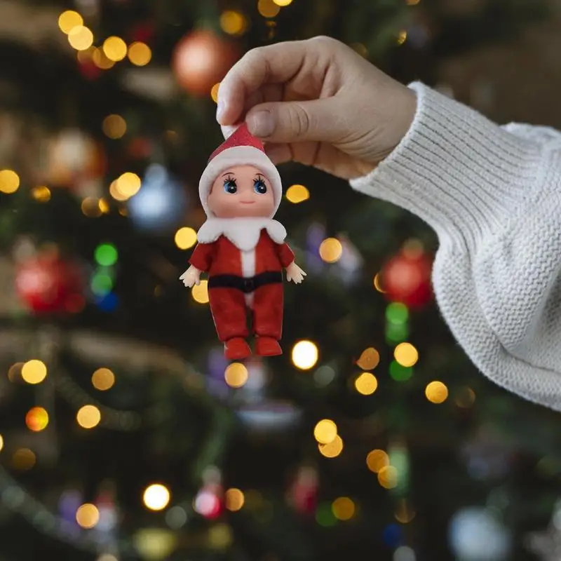 Mini Fairy Doll Baby Simulation Doll Popular Toys Movable Arms Legs Girls Elfs Ornaments Christmas Dolls christmas decorations assembled toys