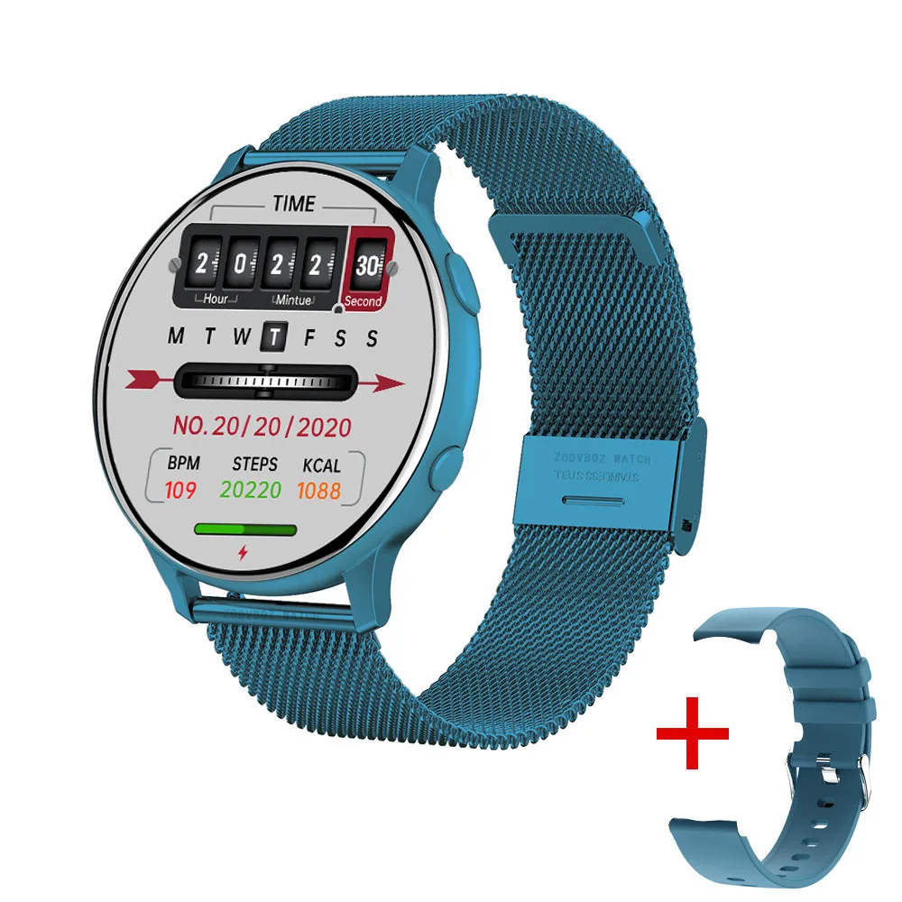ZOZ 2022 New Smart Watch Men Full Touch Screen Sport Fitness Watch IP67 Waterproof Bluetooth For Android ios smartwatch Men+box 
