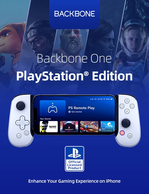 BACKBONE One Mobile Gaming Controller for iPhone [PlayStation Edition] -  Enhance Your Gaming Experience on iPhone - Play Xbox, PlayStation, Call of