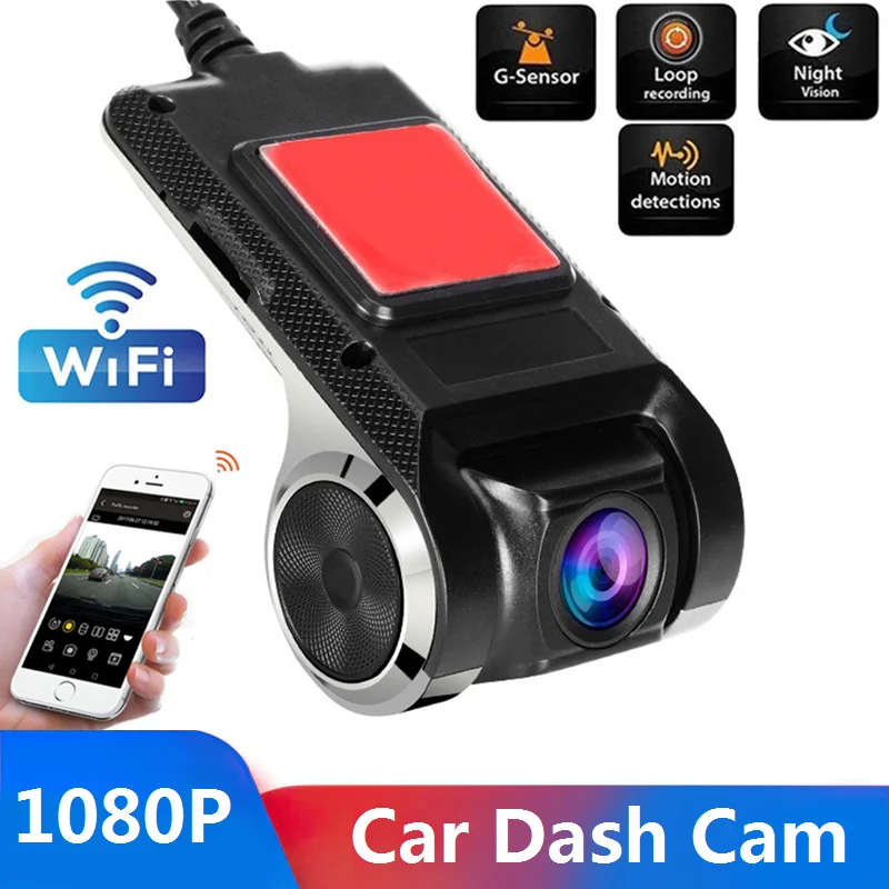 Car Dash Cam Wifi USB 1080P Dash Camera DVR Bluetooth Connection