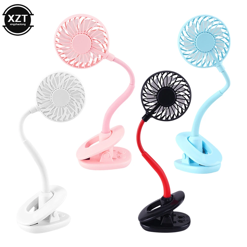 Bendable Cooling Fan Car Seat Clip Fan Usb Charging Small Mute Desktop Baby Stroller Summer Cooling Fans