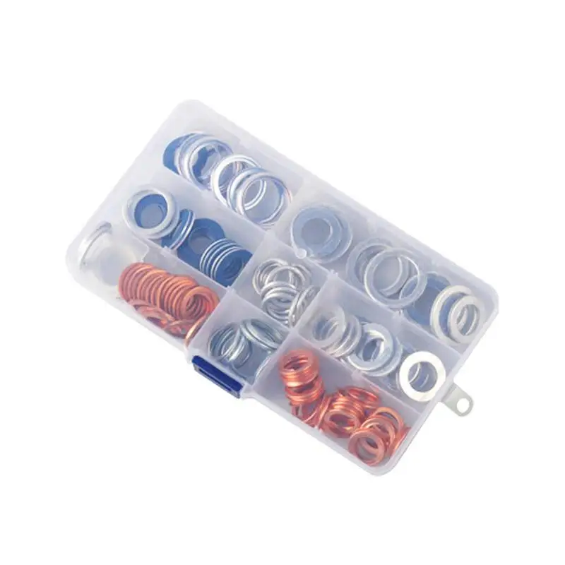 

Flat Screw Washers Wear Resistant Anti Rust Repair Kit 140pcs Moisture Proof Flat Washer For Cars Pickups Sedans Trucks