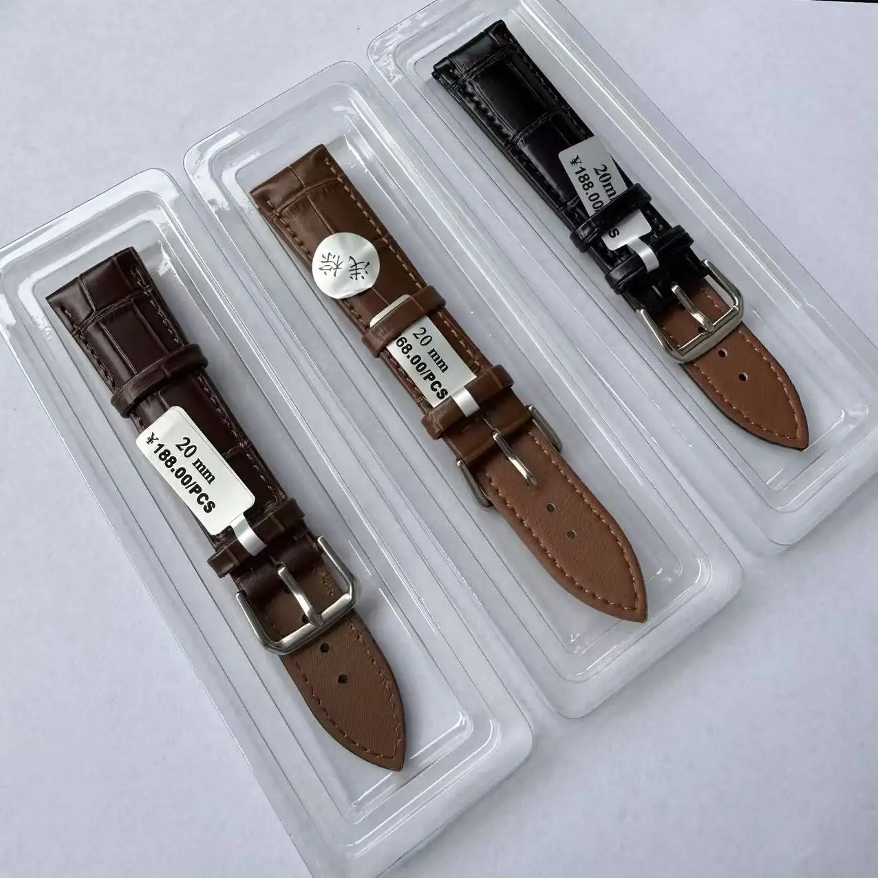 Premium Genuine Leather Watch Strap - Quality Cowhide Unisex Universal Replacement Band
